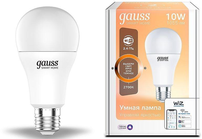 Умная лампа Gauss IoT Smart Home E27 (1070112)