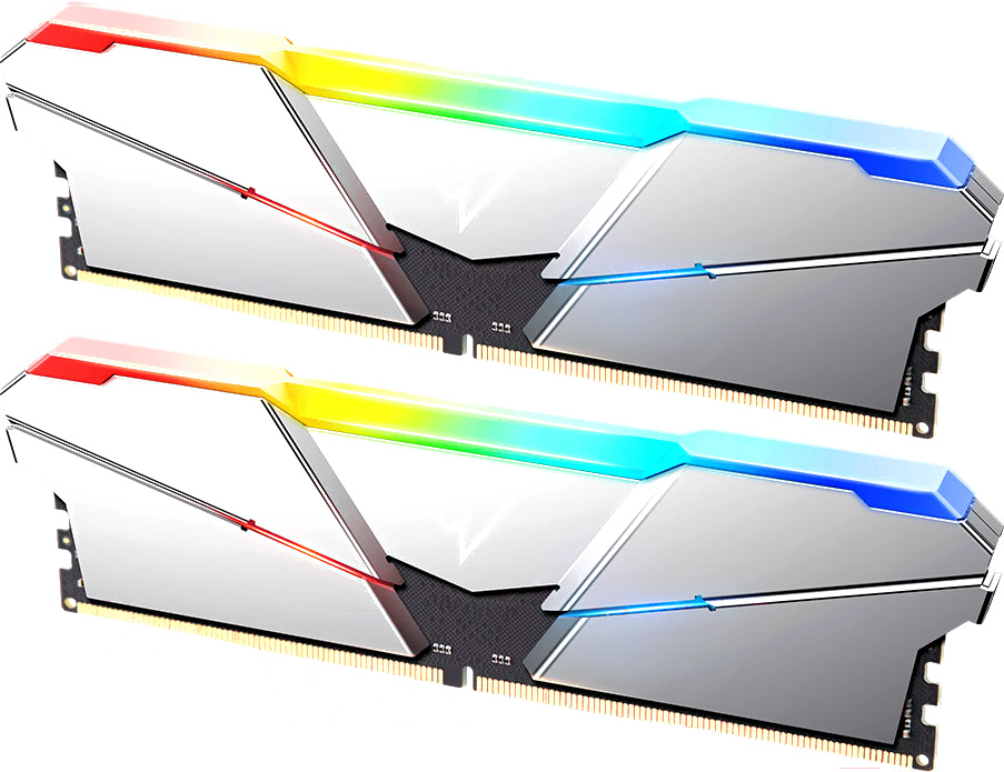 Оперативная память Netac Shadow RGB XMP Silver 32GB DDR5 (NTSRD5P56DP-32S)