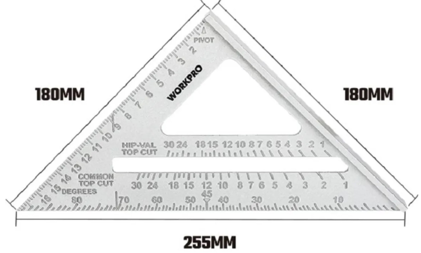 Угольник строительный WorkPro WP264011