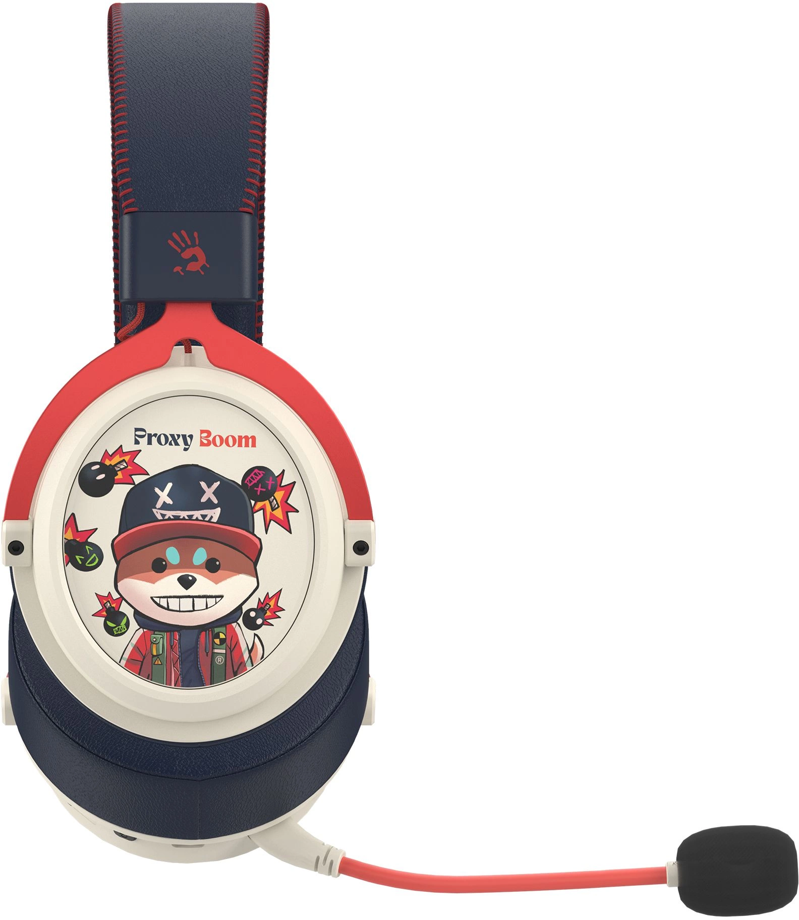 Наушники A4Tech Bloody MR595 Proxy Boom бежевый/черный (MR595)