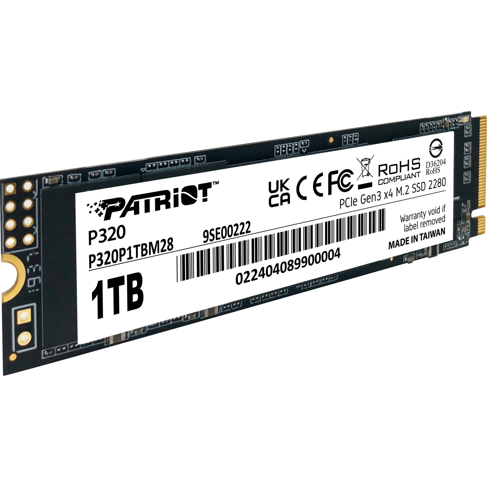 SSD диск Patriot P320 1TB (P320P1TBM28)