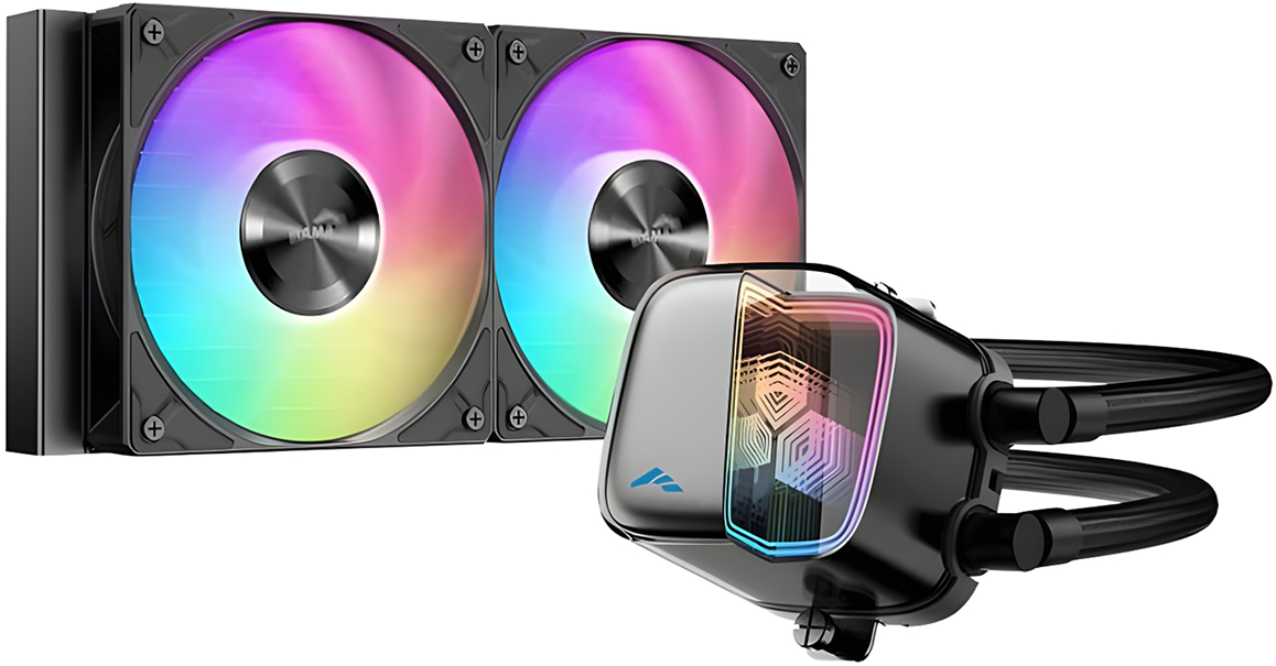 Система жидкостного охлаждения для процессора Sama L70 240BK черный (L70-BKWAYX02-G)