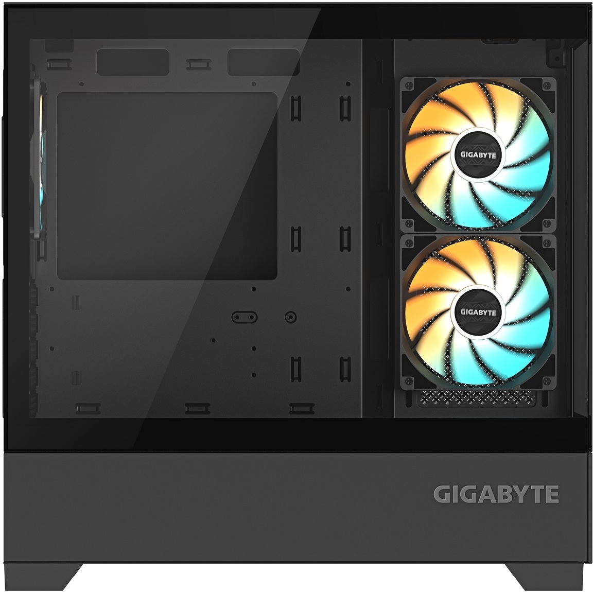 Корпус Gigabyte C201 Panoramic mATX без БП Черный (GB-C201P)