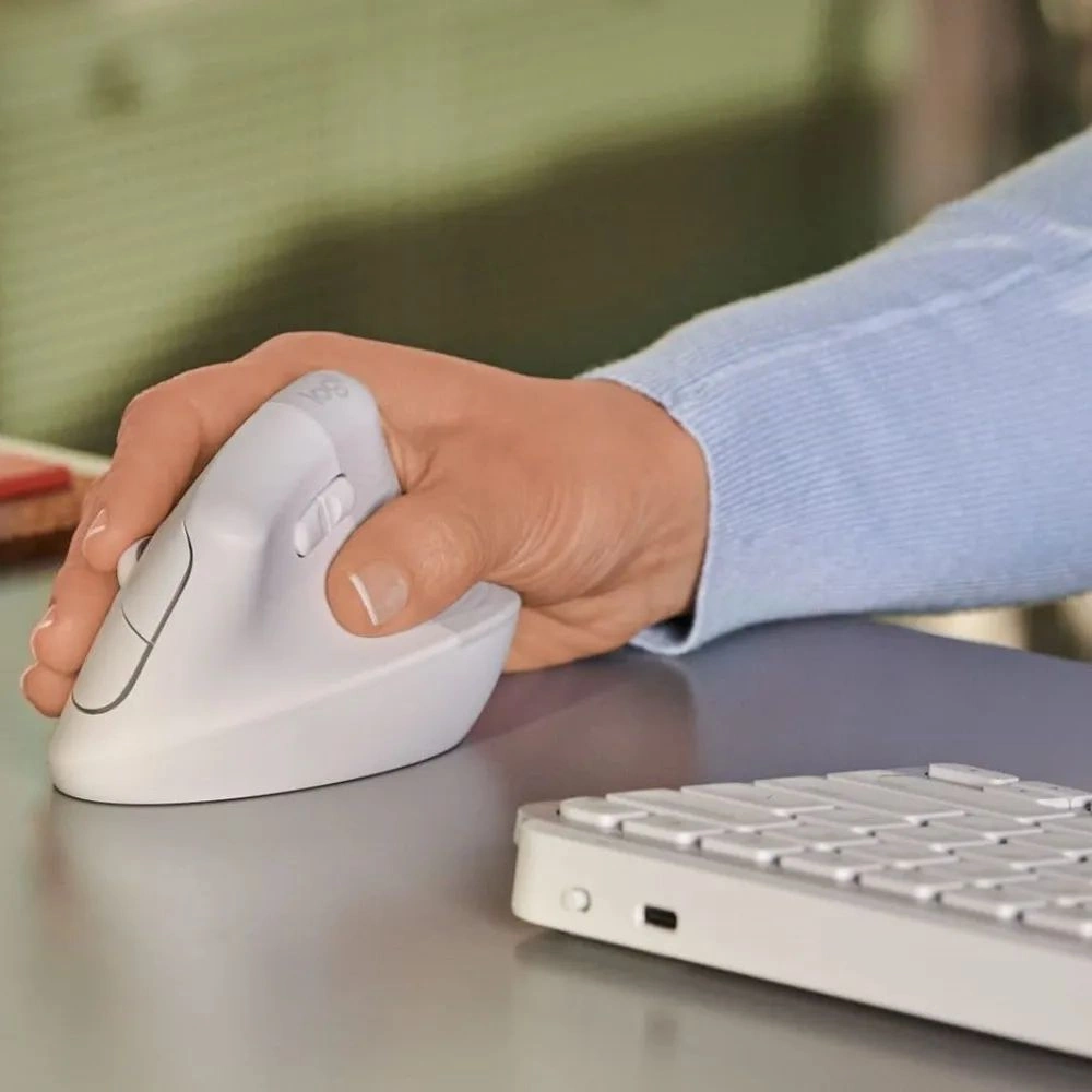 Мышь Logitech Lift белый (910-006486)