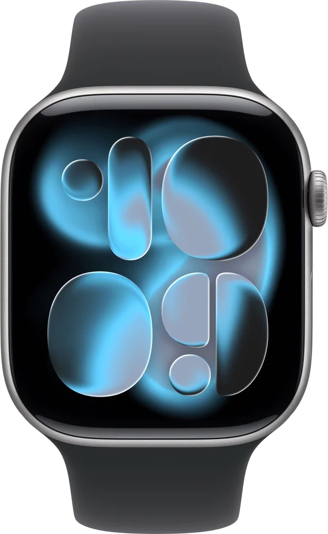 Умные часы Apple Watch Series 11 GPS 46mm Space Grey Al Case Black Sport Band M/L A3333 (MEV44X/A)