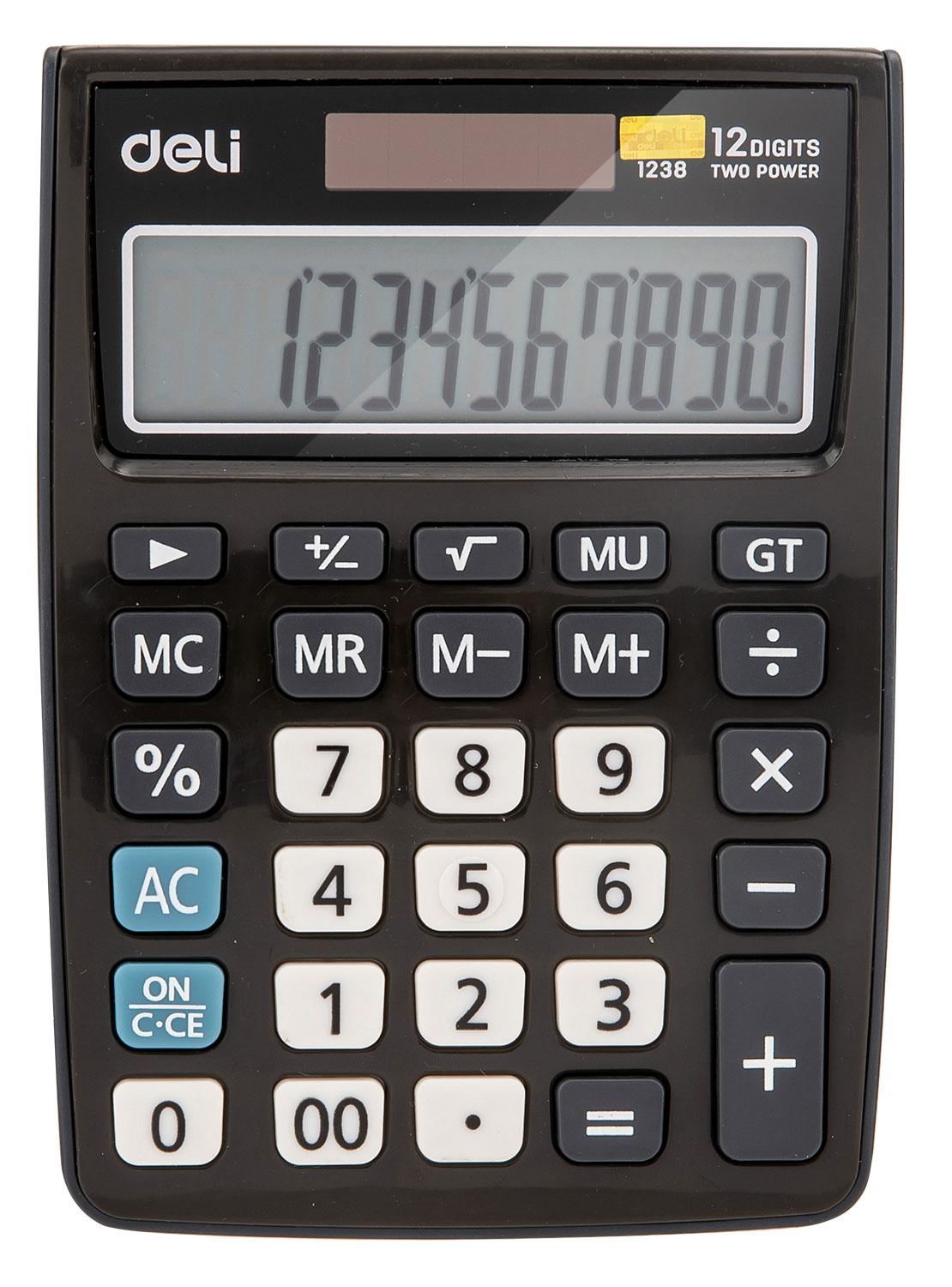 Калькулятор Deli E1238black