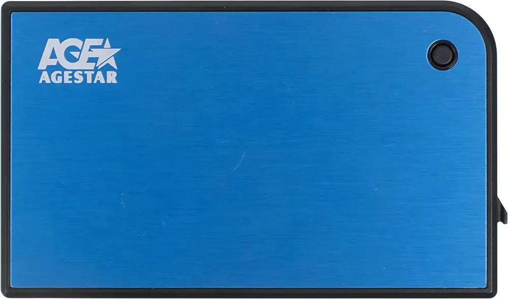 Бокс для накопителя AgeStar 3UB2A14 синий