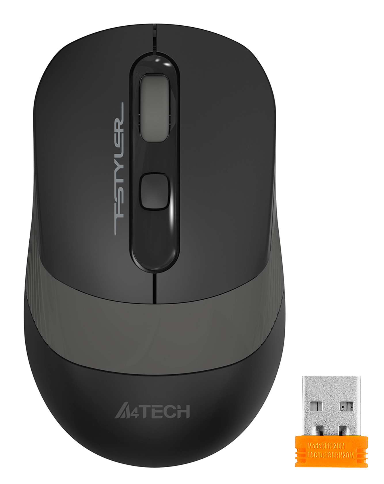 Мышь A4 Fstyler FG10S черный/серый