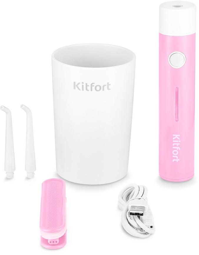 Ирригатор Kitfort КТ-2957-1 белый/розовый
