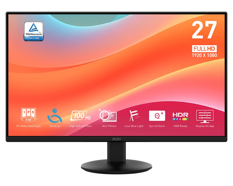 Монитор MSI Pro MP272L черный (9S6-3PD6CT-008)