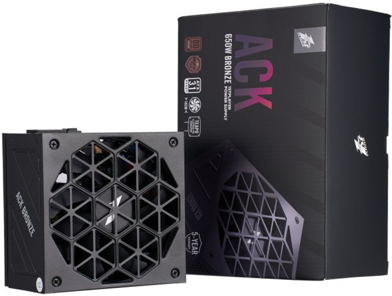 Блок питания 1stPlayer HA-650AA2 650W Black (ACK-BRZ-650-BK-EU)