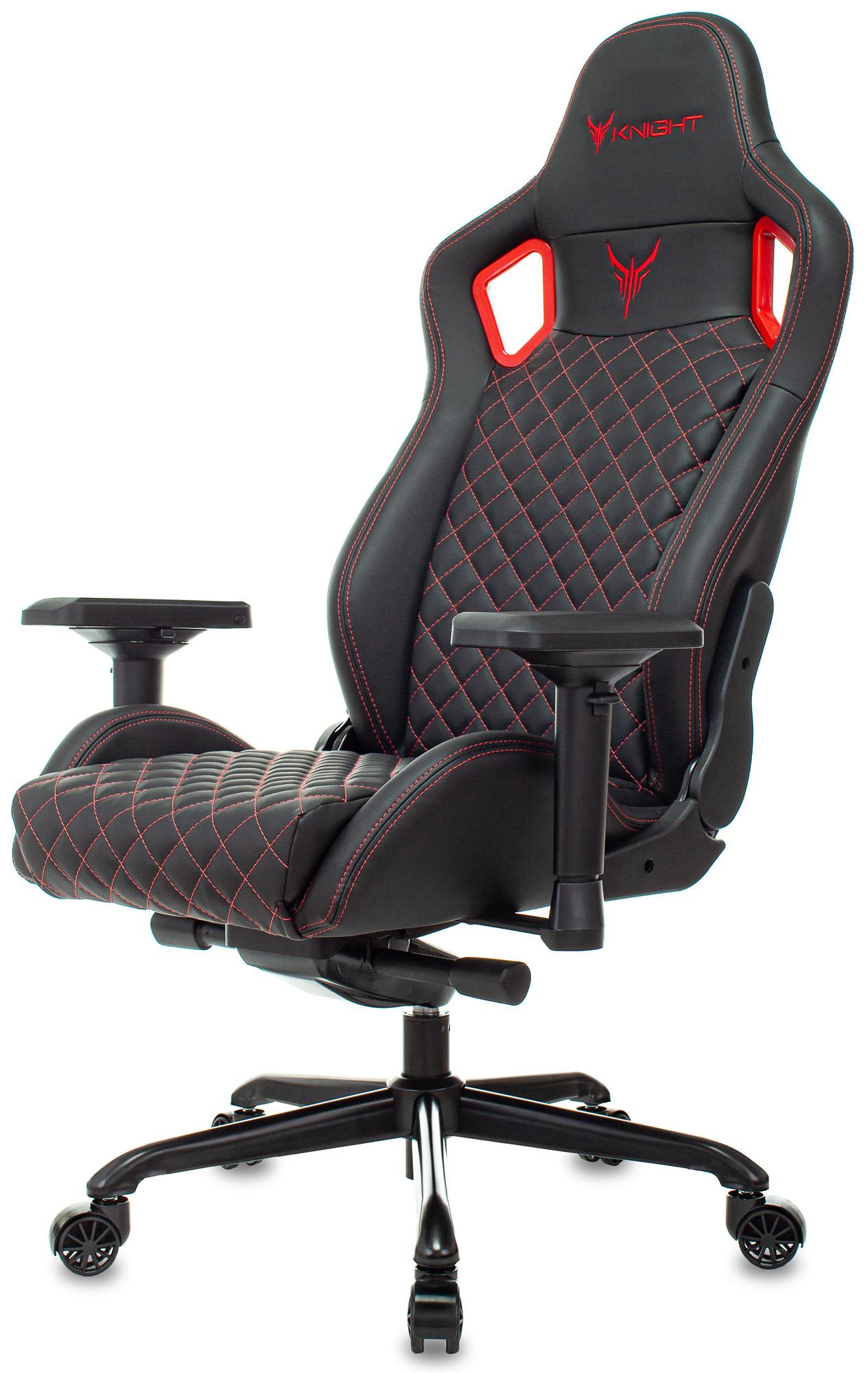 Геймерское кресло Knight Titan черный/красный