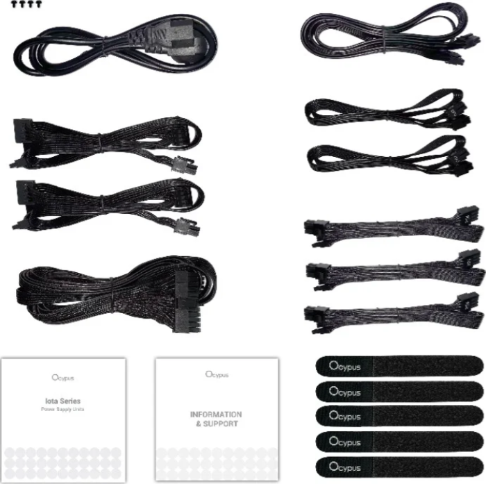 Блок питания Ocypus Iota P750 750W Black (Iota-P750-G1FFBK024X-EU)