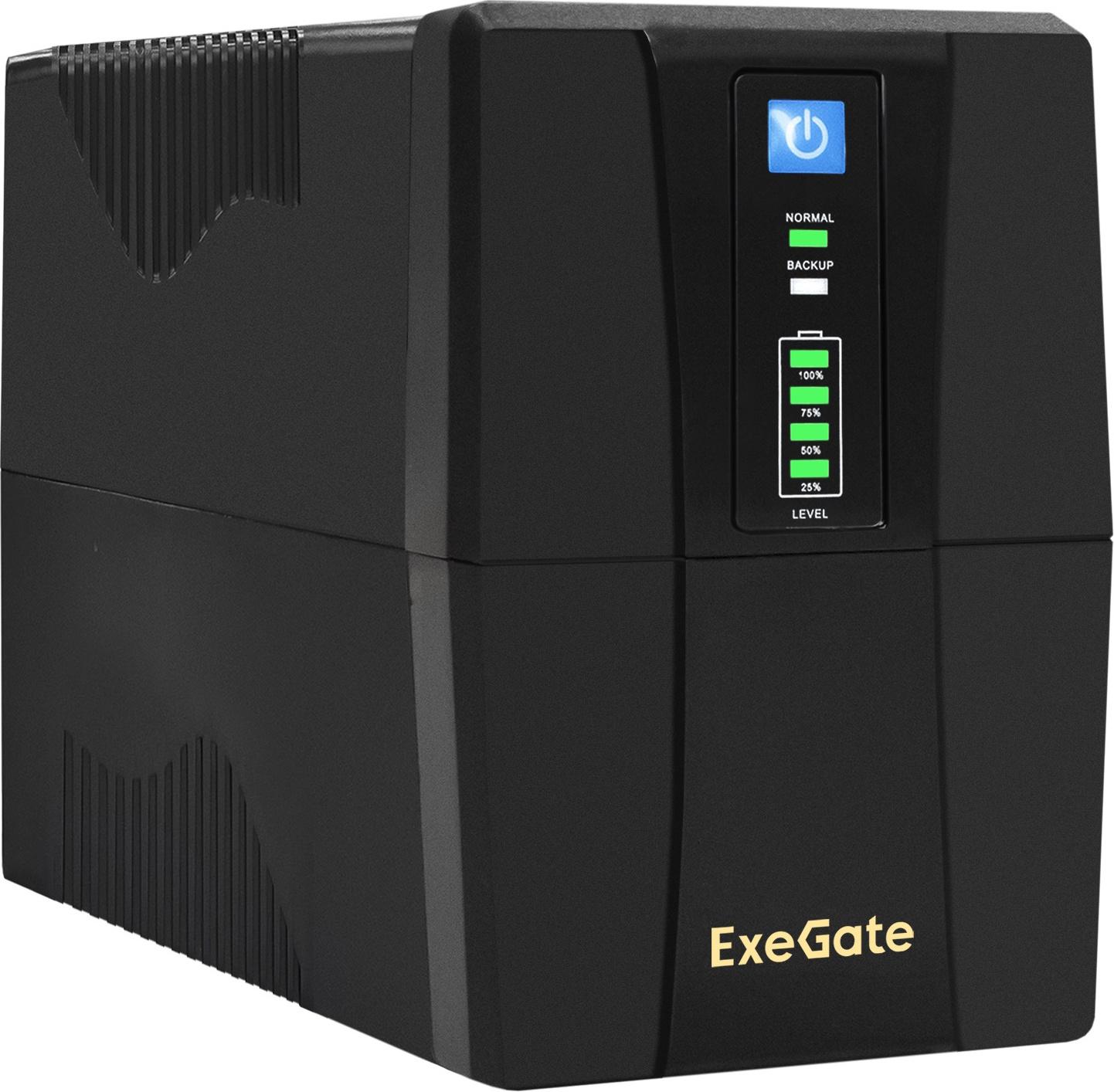 Источник бесперебойного питания ExeGate SpecialPro UNB-800.LED.AVR.EURO (EP285604RUS)