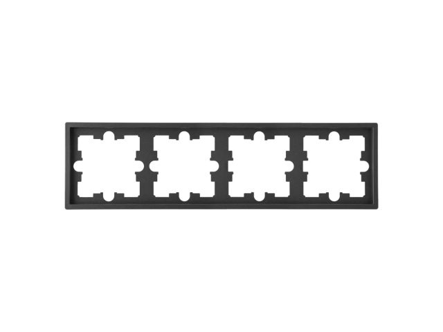 Рамка 4-местная графит, Carre, BYLECTRICA