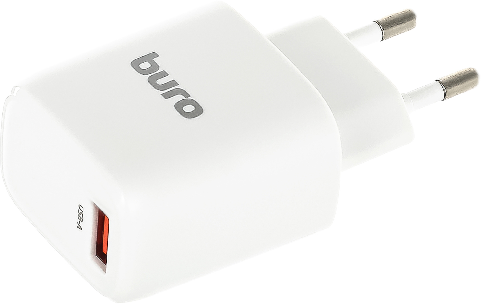 Сетевое зарядное устройство Buro BUWG1 18W 3A (QC) USB-A белый (BUWG18P100WH)
