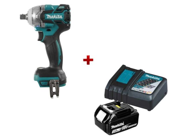 Аккум. ударный гайковерт MAKITA DTW700Z в кор. + АКЦИЯ АКБ BL1830 и ЗУ DC18RC (18.0 В, Li-Ion, посадочн. квадрат 1/2 ", 700 Нм, вес 1.2 кг)