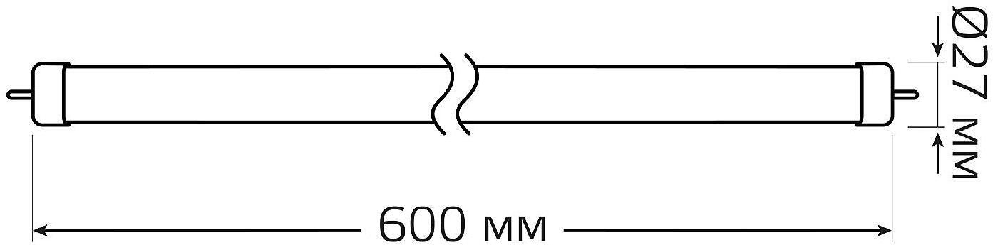 Светодиодная лампа Gauss Elementary 12Вт G13 180B 4000K (93022)