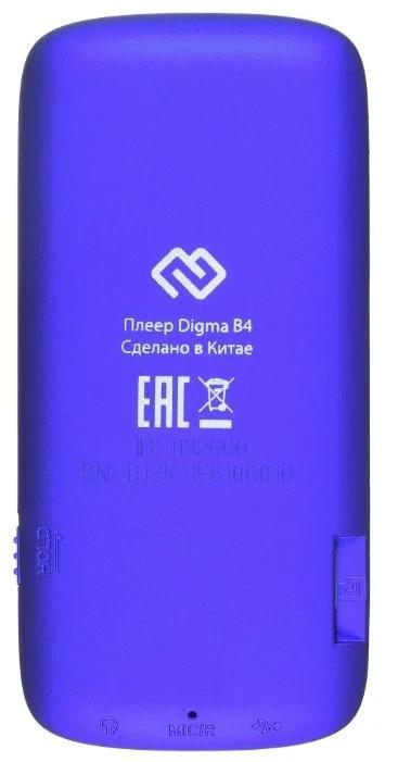 MP3-плеер Digma B4 8Gb синий (B4BL)