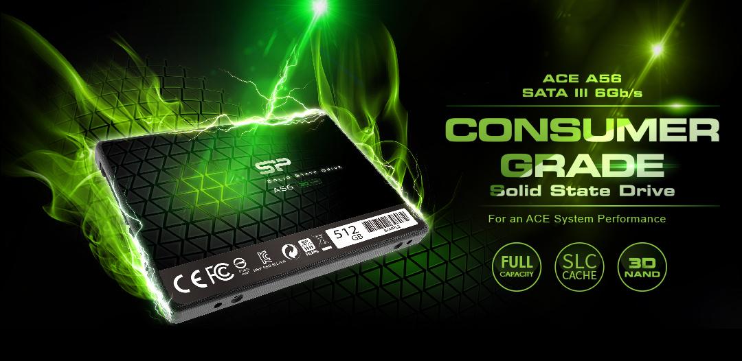 SSD диск Silicon-Power Ace A56 512GB (SP512GBSS3A56A25)