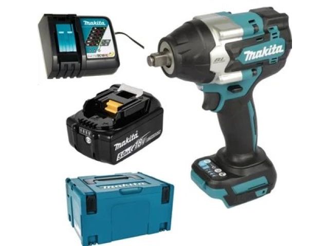 Аккум. ударный гайковерт MAKITA LXT DTW700RT1J в кейсе (18.0 В, 1 акк., 5.0 А/ч Li-Ion, посадочн. квадрат 1/2 ", 700 Нм,)