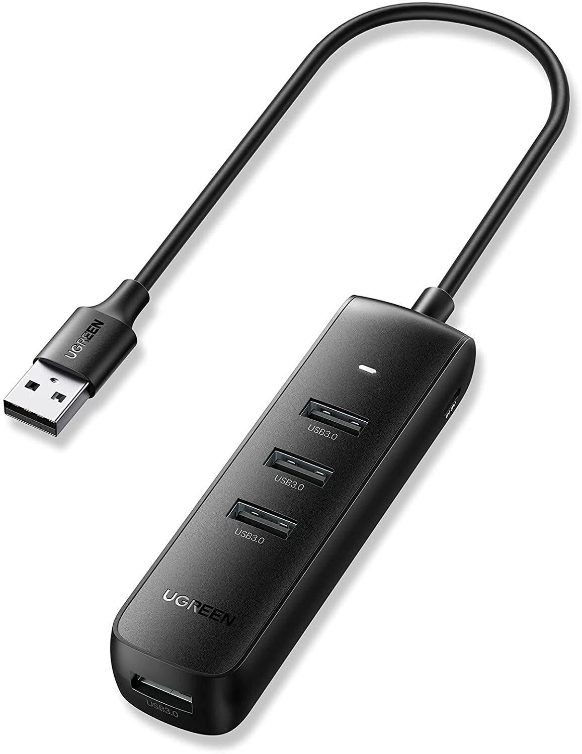 USB-хаб Ugreen CM416-10915 Black (10915)