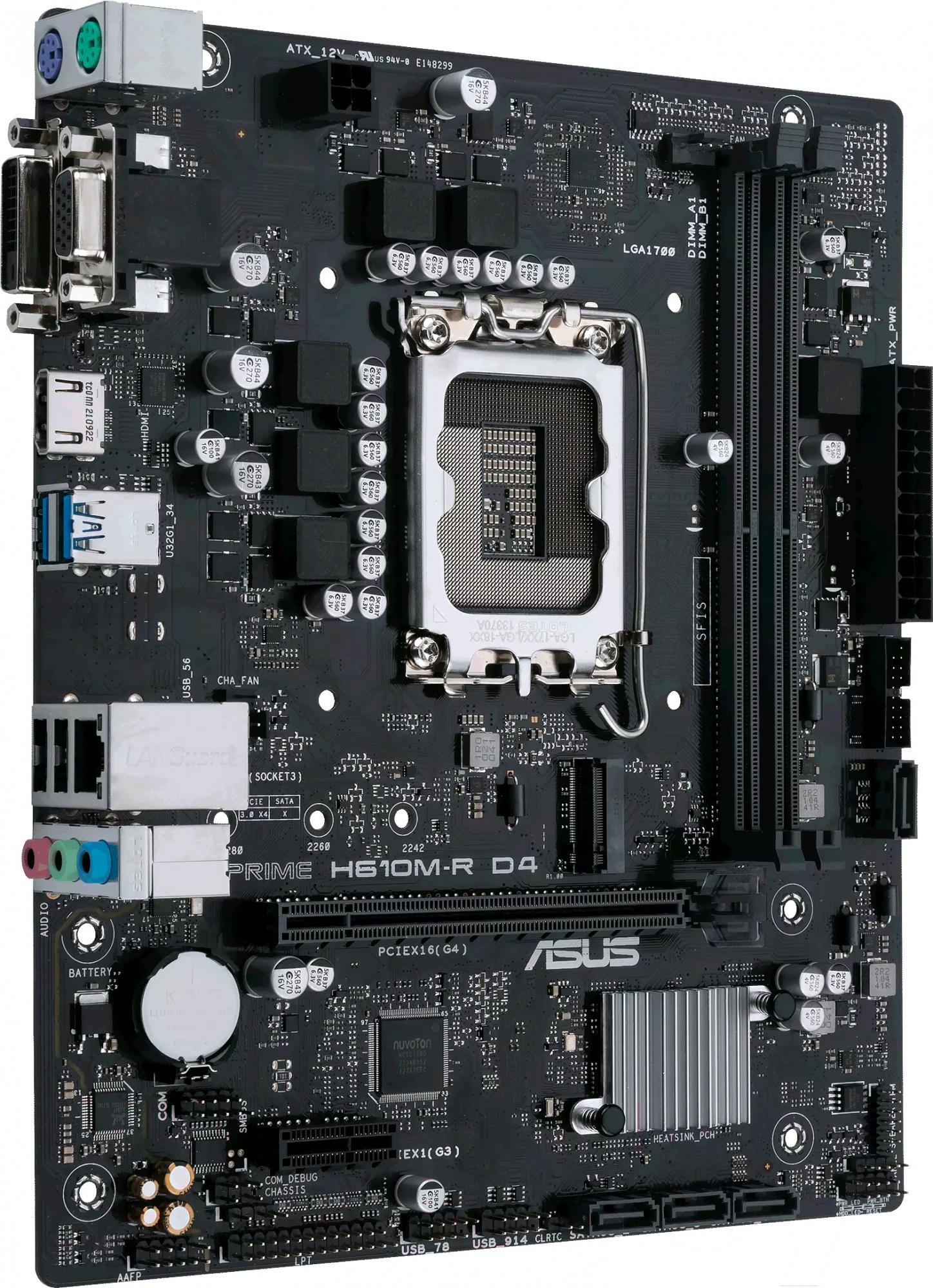 Материнская плата ASUS Prime H610M-R D4-SI (90MB1B40-M0ECY0)