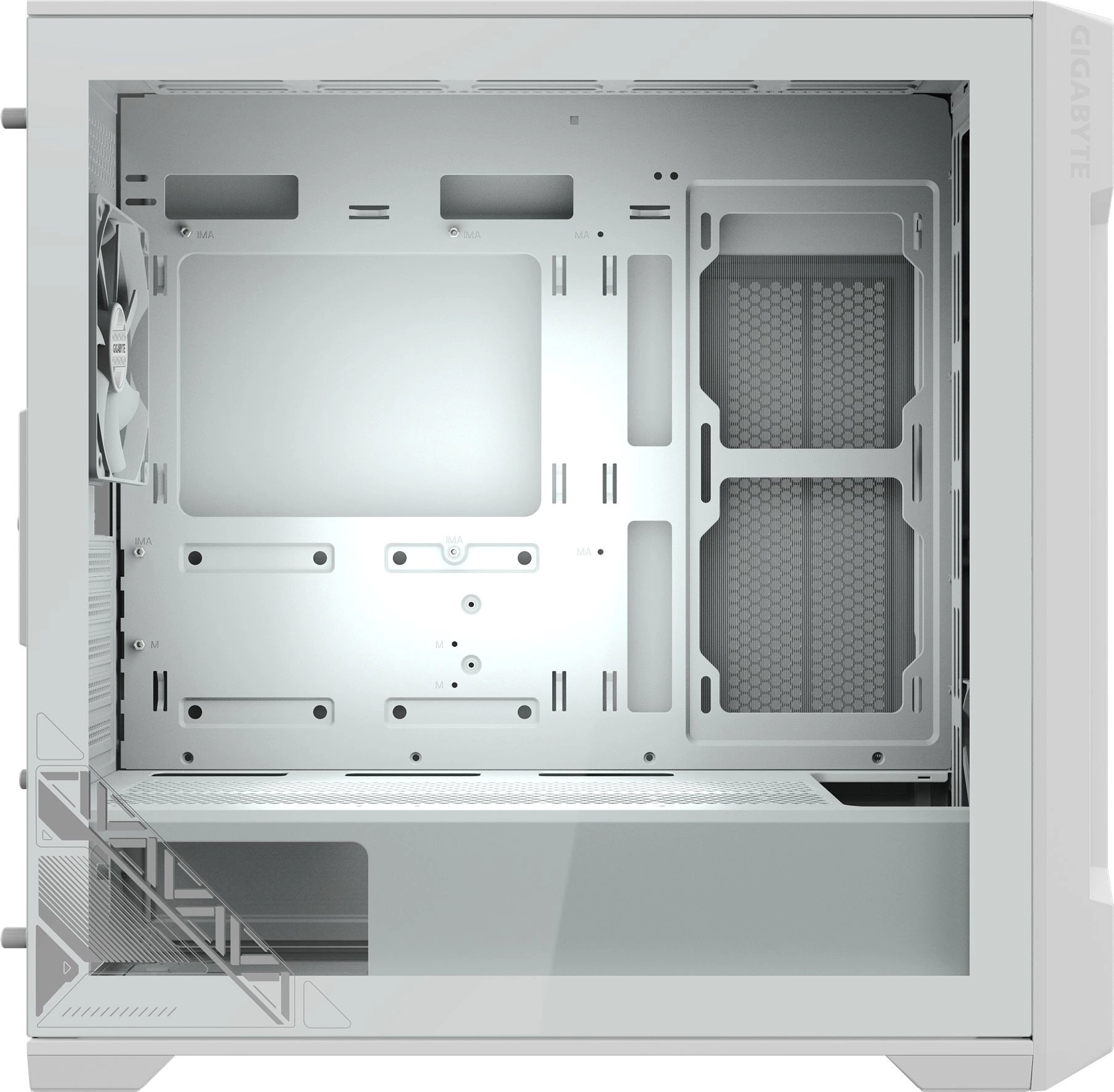 Корпус Gigabyte C102 Glass Ice без БП белый (GB-C102GI)