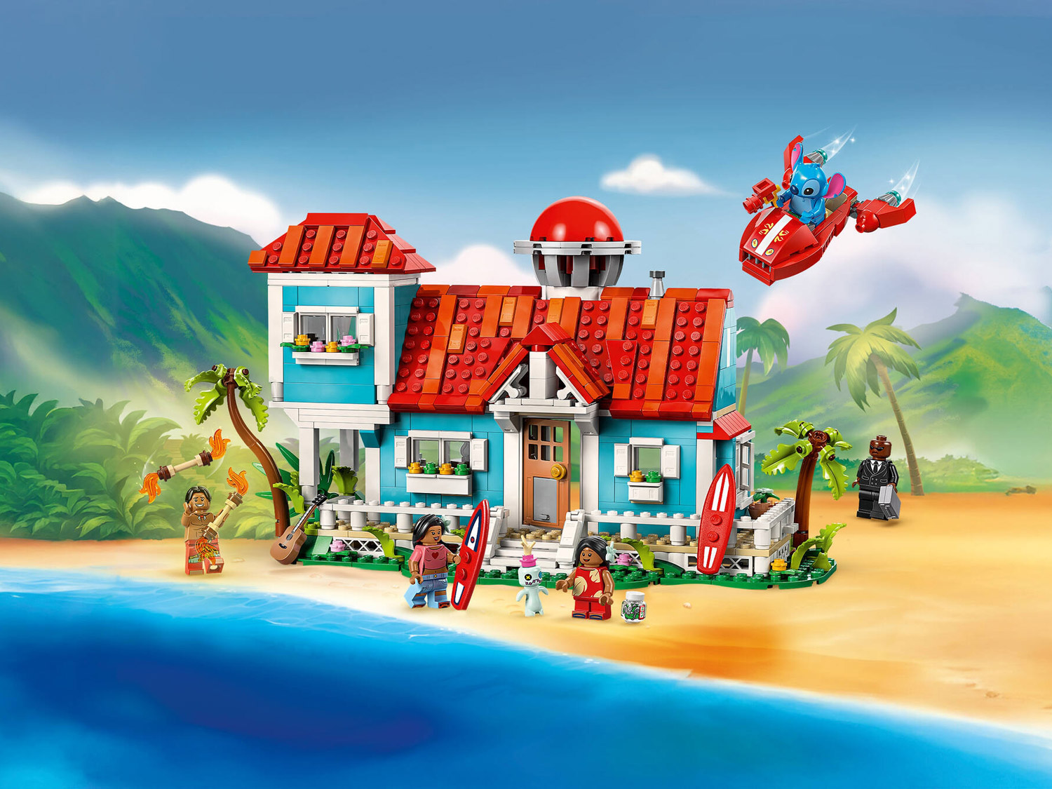 Конструктор Lego Disney Пляжный домик Лило и Стича (43268)