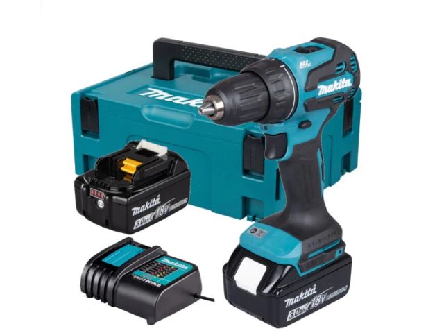 Аккум. дрель-шуруповерт MAKITA DDF490SFJ в чем. (18.0 В, 2 акк., 3.0 А/ч Li-Ion, 2 скор., 50 Нм, ЗУ, чем. Makpac 2)