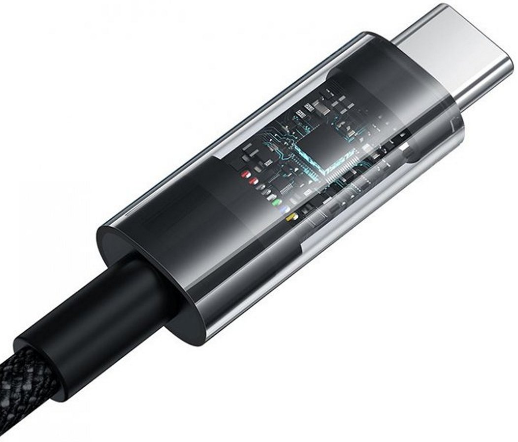 Кабель Baseus Gem Fast-Charging Data USB-A-USB-C 2m Cluster Black (P10373002111-01)