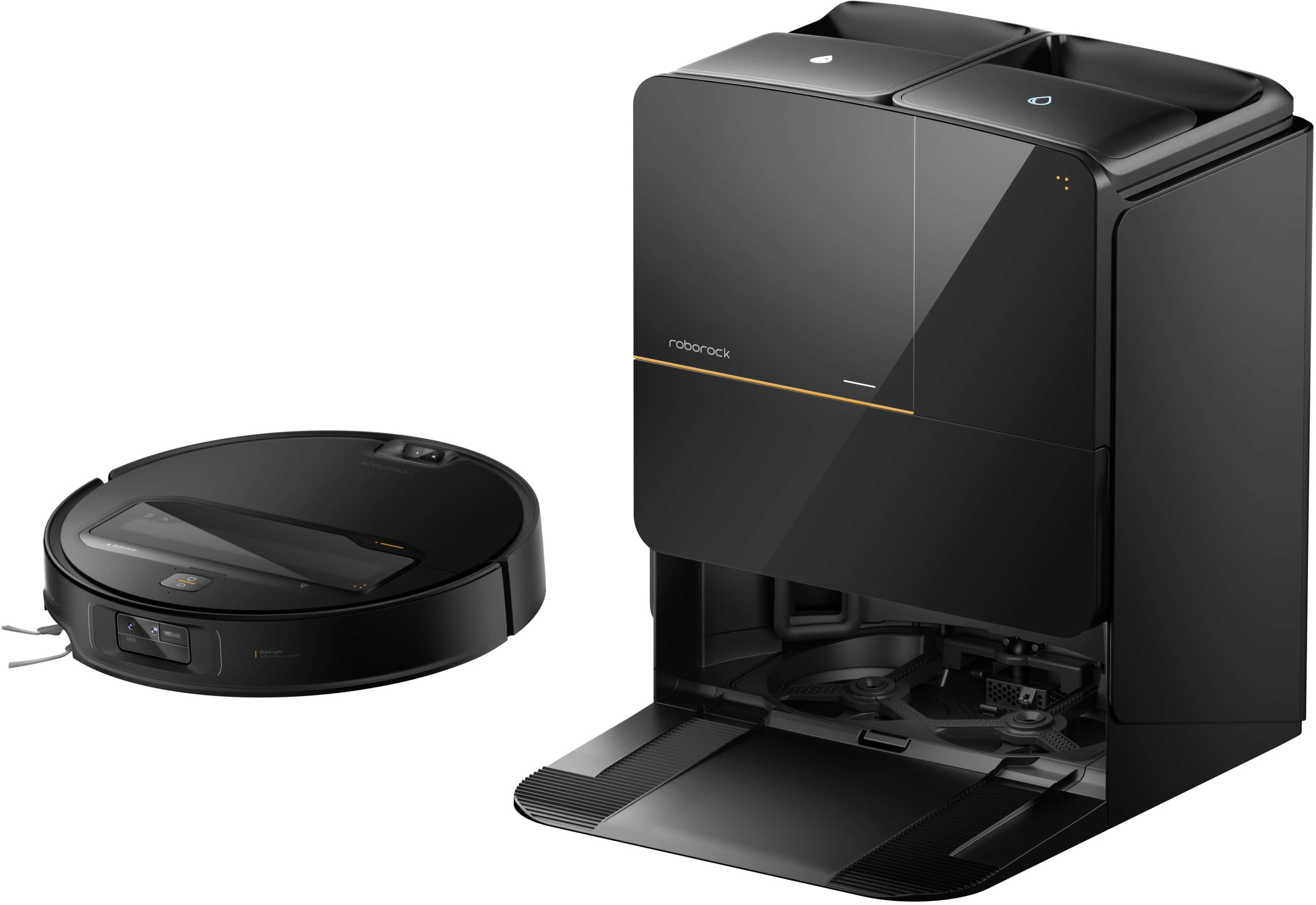 Робот-пылесос Roborock Robotic Vacuum Cleaner+Empty Wash Fill Dock Saros Z70 RU Black (SZ7052-02)