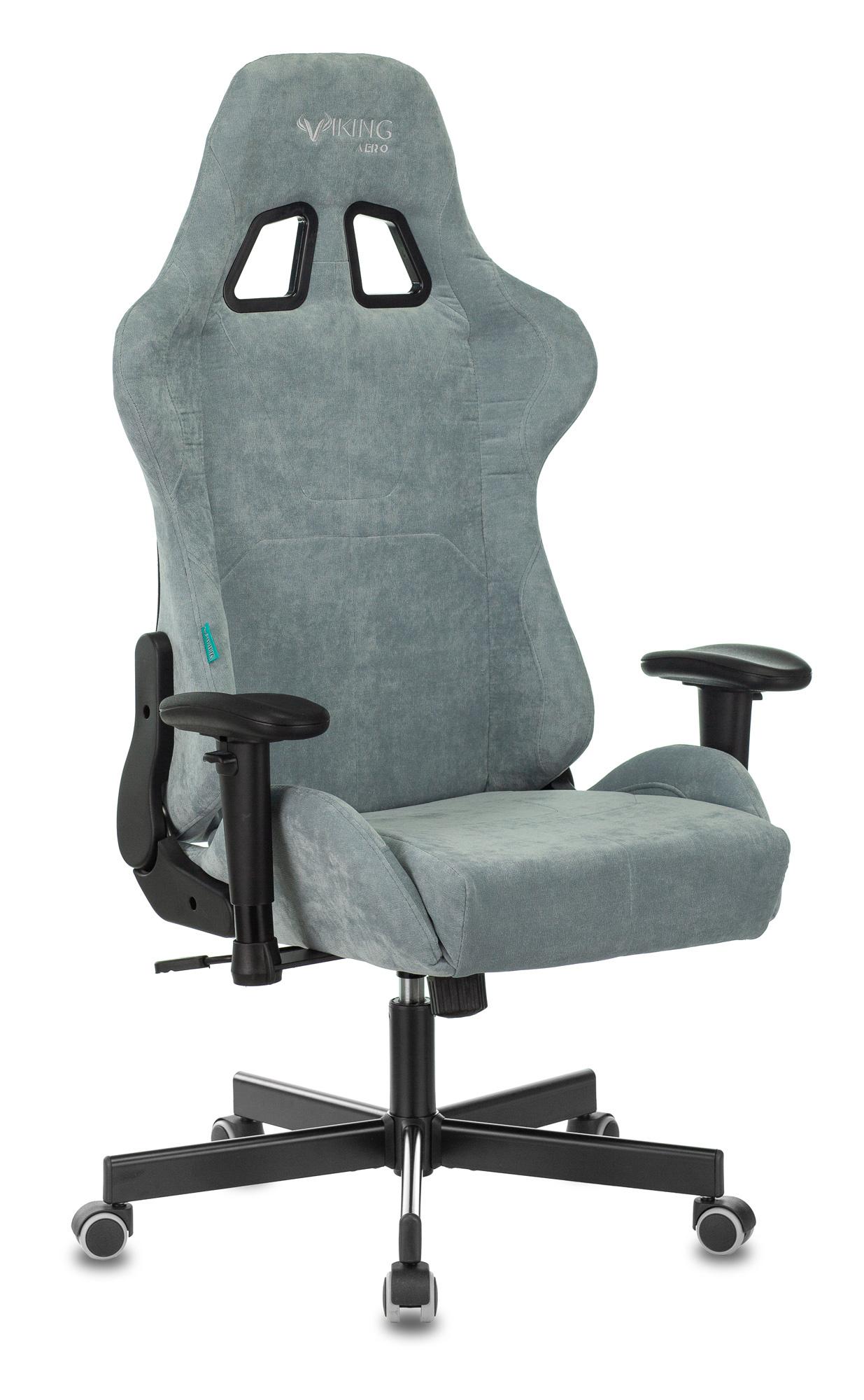 Кресло игровое Zombie VIKING KNIGHT LT28 FABRIC серо-голубой