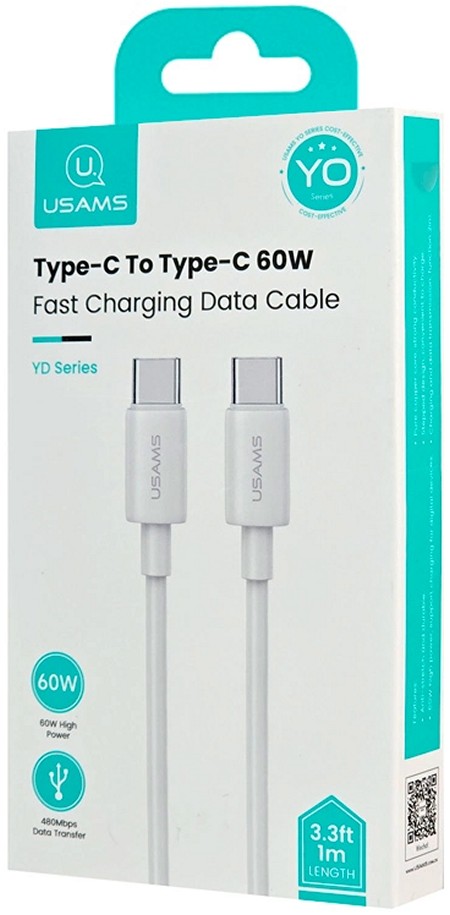 Кабель Usams SJ711 1м White (SJ711USB02)