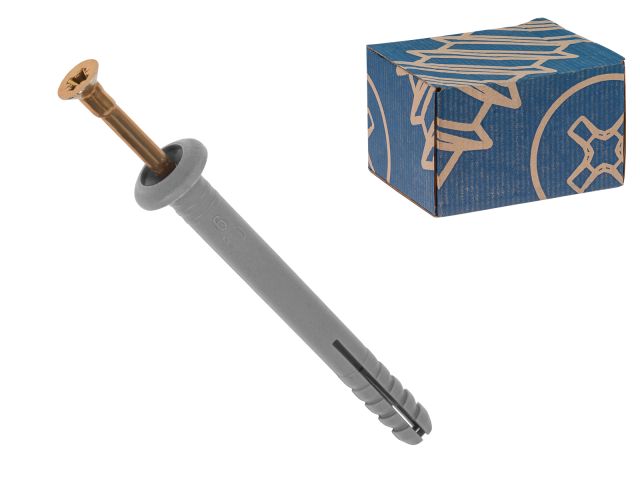 Дюбель-гвоздь 6х80 мм полипропилен гриб (50 шт в карт. уп.) РБ (STARFIX)