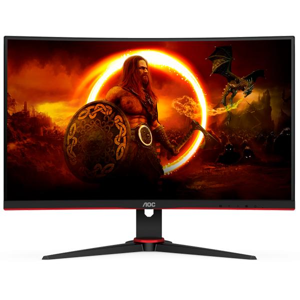 Монитор AOC C24G2AE/BK Black/Red