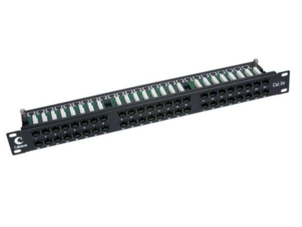 Патч-панель Cabeus PLHD-48-Cat.5e-Dual