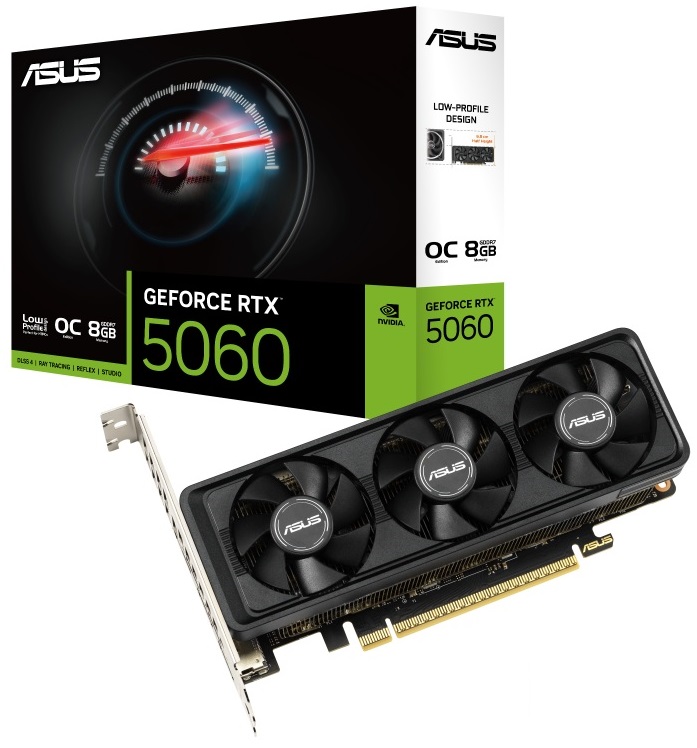 Видеокарта ASUS GeForce RTX 5060 LP BRK 8GB GDDR7 OC RTX5060-O8G-LP-BRK (90YV0N90-M0NA00)