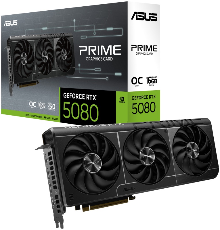 Видеокарта ASUS Prime GeForce RTX 5080 16GB GDDR7 OC Edition PRIME-RTX5080-O16G (90YV0LX0-M0NA00)