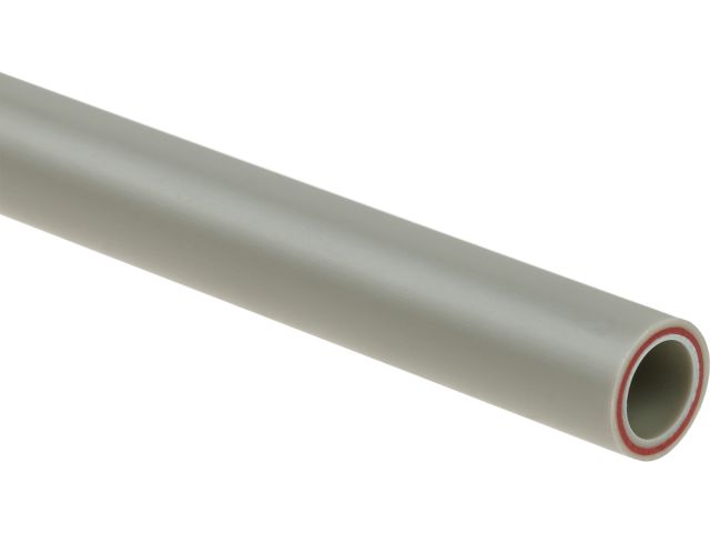 Труба ПП стекловолокно 25х3,5 PN20 SDR7,4 сер. 4м AV Engineering