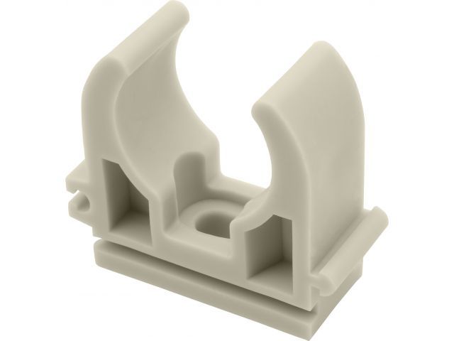 Клипса (опора) для труб ПП D25, сер. FV Plast (Под заказ кратно коробкам)