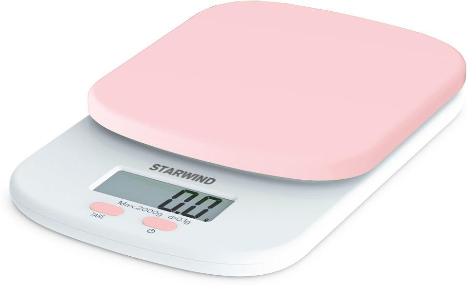 Кухонные весы Starwind SSK2157 розовый