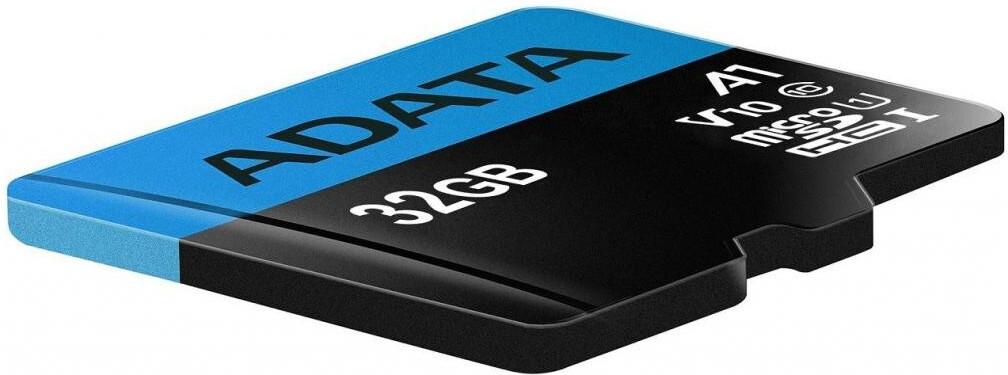 Карта памяти A-Data Premier microSDHC 32GB с адаптером (AUSDH32GUICL10A1-RA1)