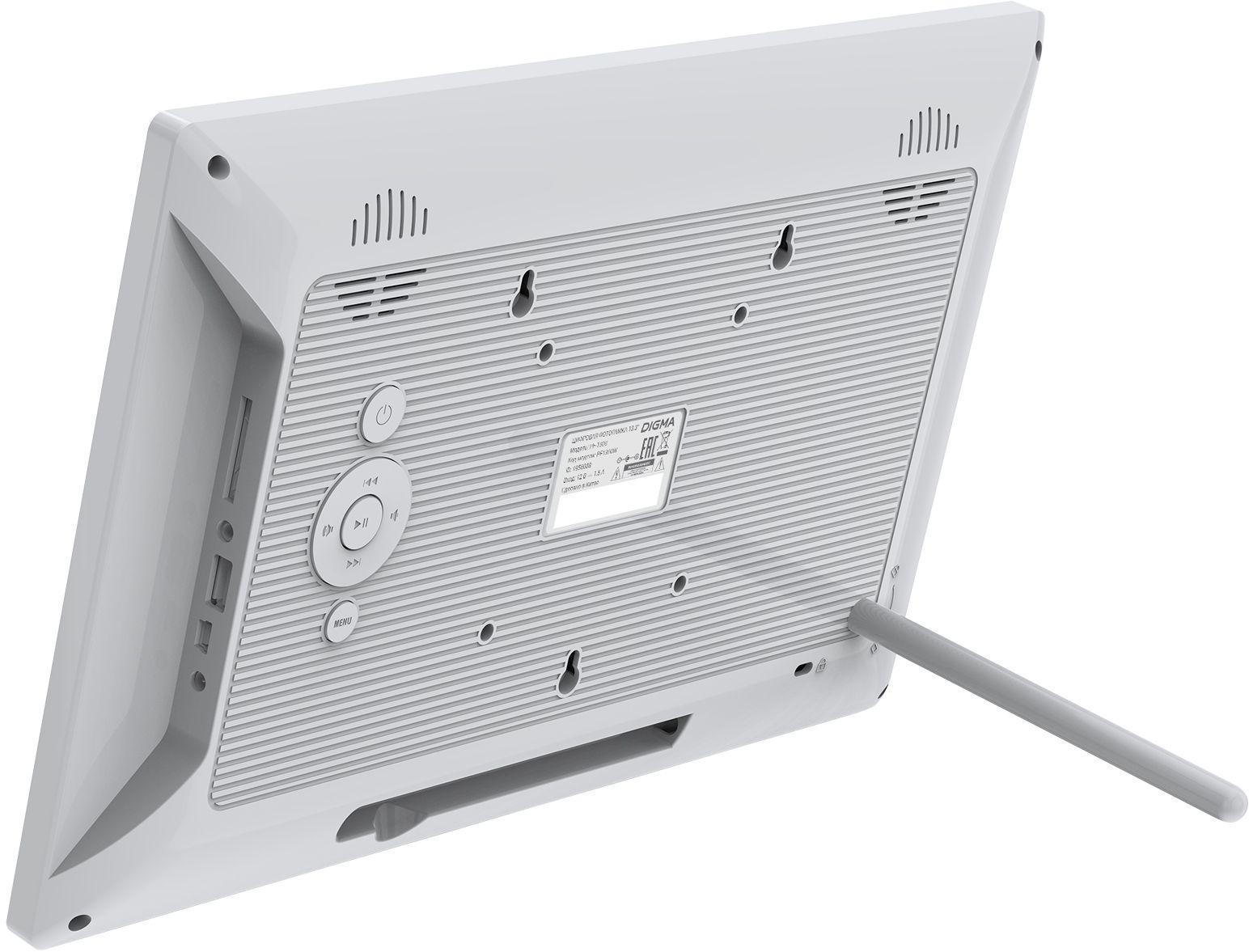 Фоторамка Digma 13.3 PF-1300 белый (PF1300W)