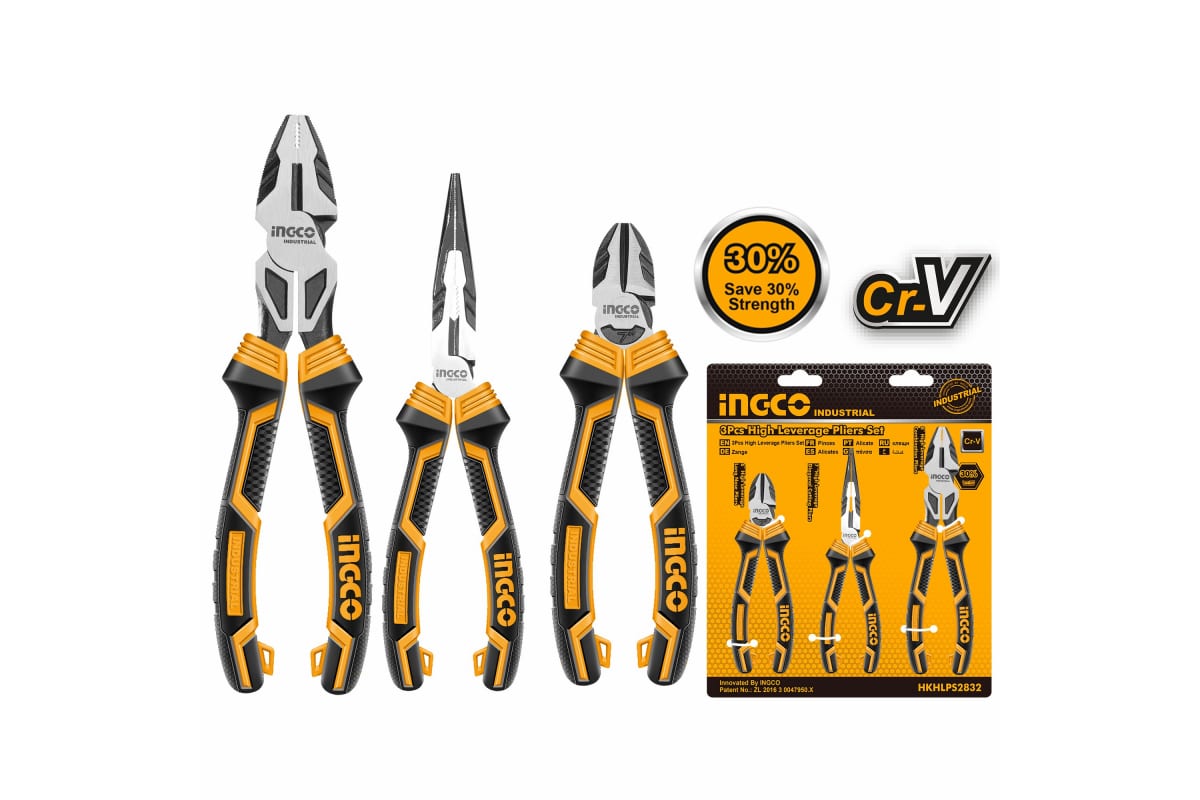 Набор губцевого инструмента Ingco HKHLPS2832