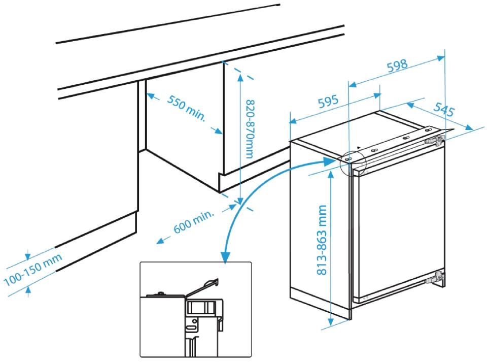 Холодильник Beko Diffusion белый (BU 1100 HCA)
