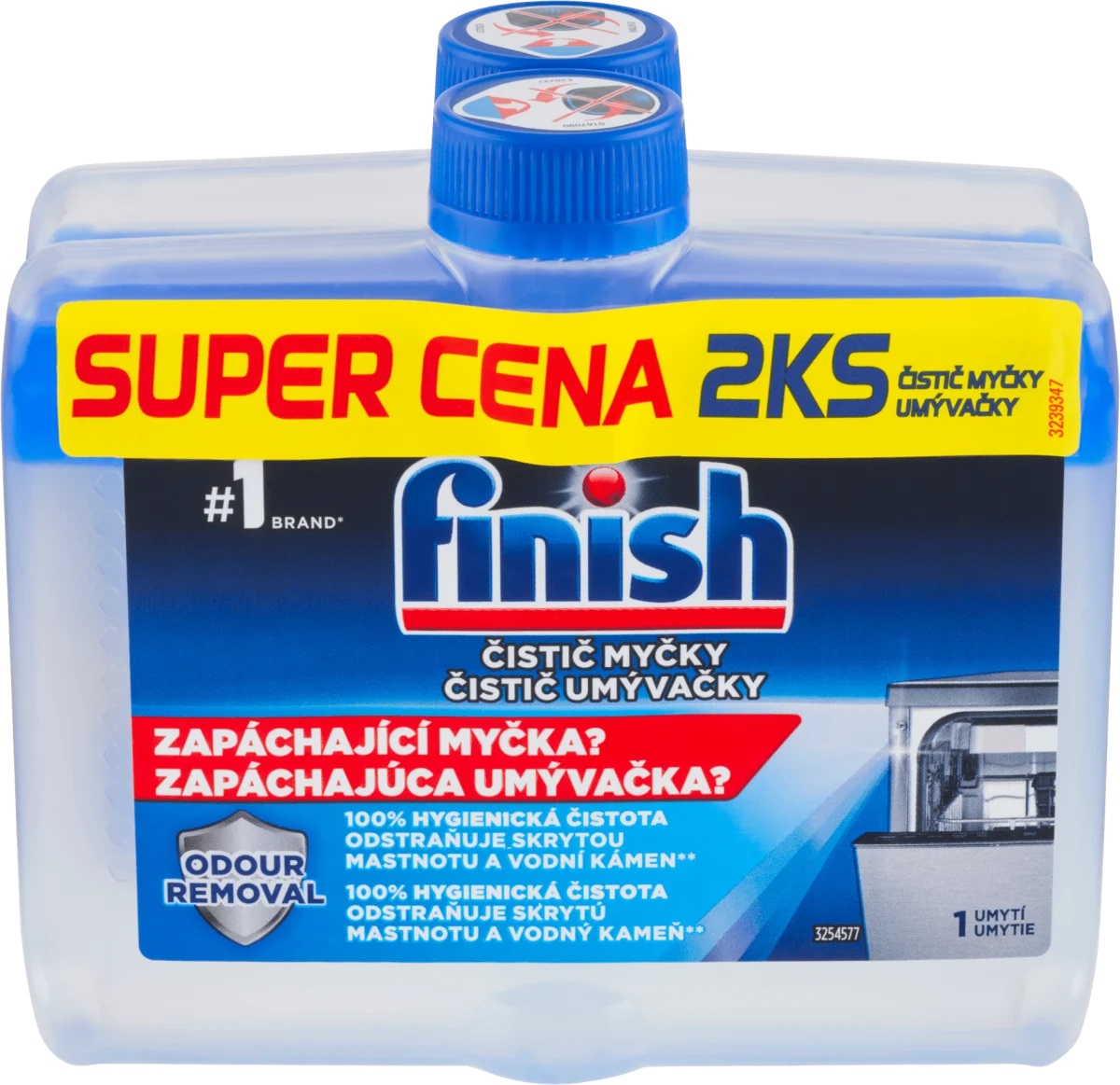 Очиститель для посудомоечных машин Finish 2x250 мл