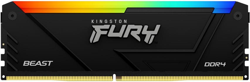 Оперативная память Kingston Fury Beast Black RGB XMP 8GB DDR4 (KF432C16BB2A/8)