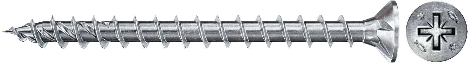 Саморез Fischer FPF CZF BC 100 100шт белый цинк (670297)