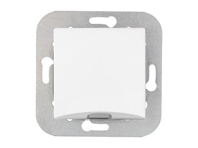 Розетка для вывода кабеля (скрытая) белая, Уют, Bylectrica